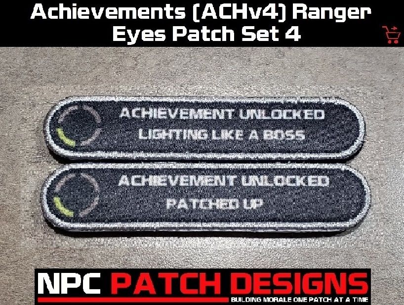 Achievements (ACHv4) Embroidered Ranger Eyes Patch Set