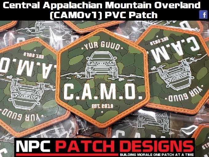 Central Appalachian Mountain Overland (CAMOv1) PVC Patch