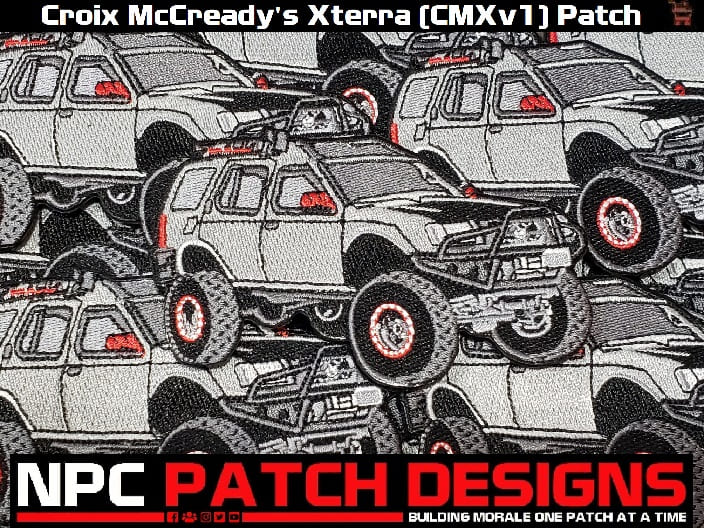 Croix McCready's Xterra (CMXv1) Embroidered Patch