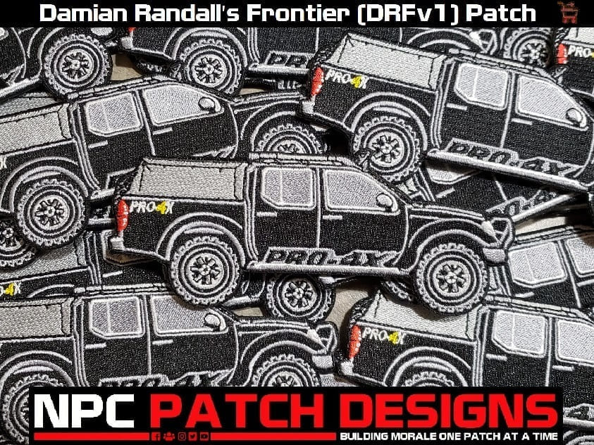 Damian Randall's Frontier PRO-4X (DRFv1) Embroidered Patch