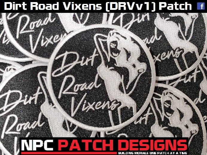 Dirt Road Vixens (DRVv1) Embroidered Patch