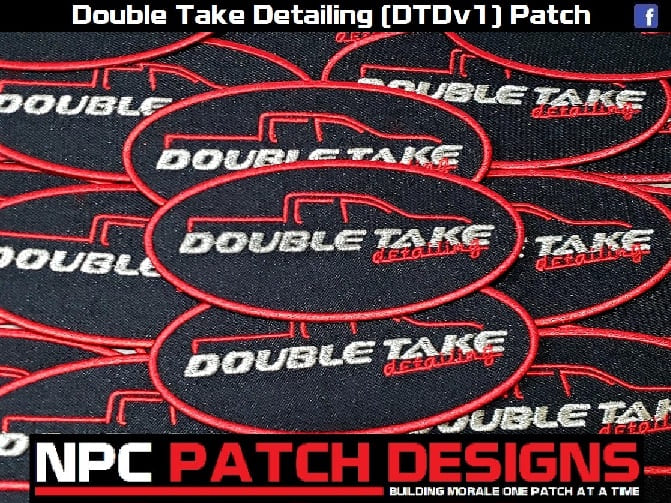 Double Take Detailing (DTDv1) Embroidered Patch
