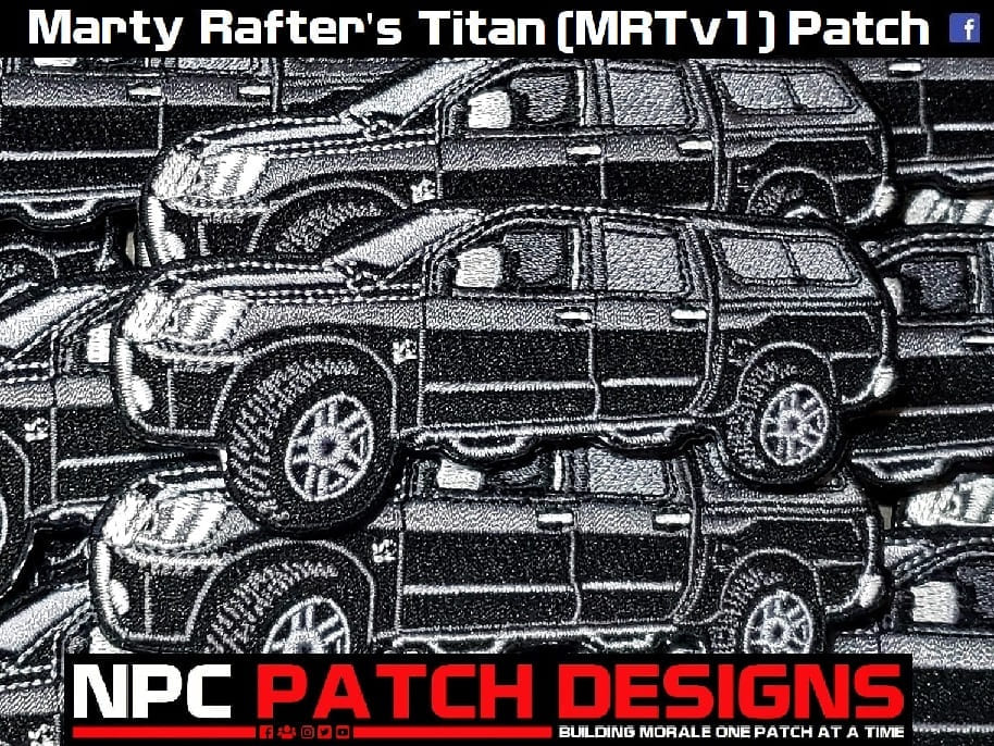 Marty Rafter's Titan (MRTv1) Embroidered Patch