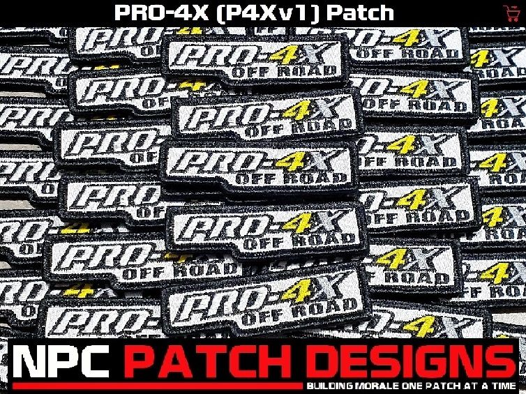 Pro-4X Badge (P4Xv1) Embroidered Patch