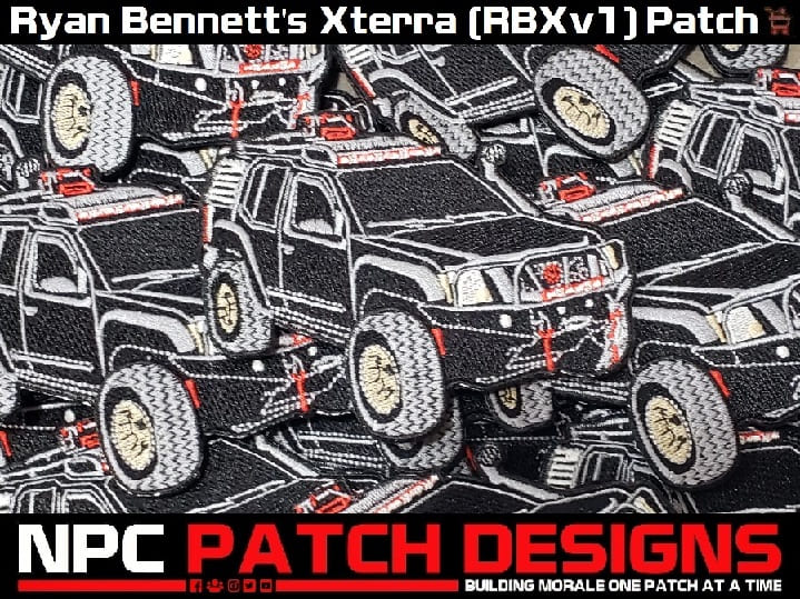 Ryan Bennett's Xterra (RBXv1) Embroidered Patch