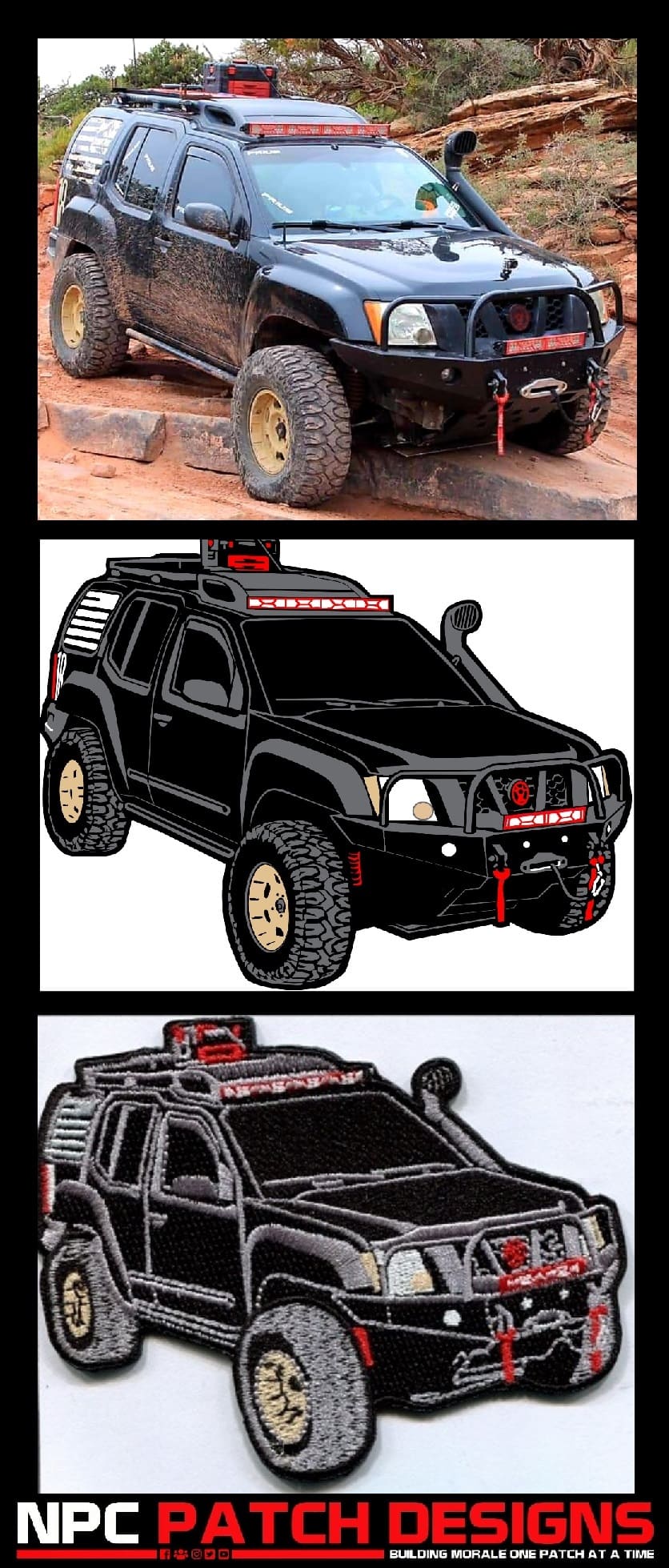 Ryan Bennett's Xterra (RBXv1) Embroidered Patch