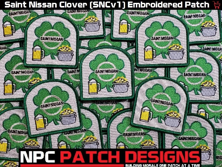 Saint Nissan Clover (SNCv1) Embroidered Patch