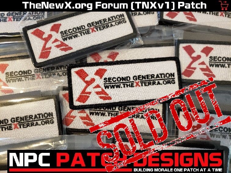 TheNewX.org Forum (TNXv1) Embroidered Patch