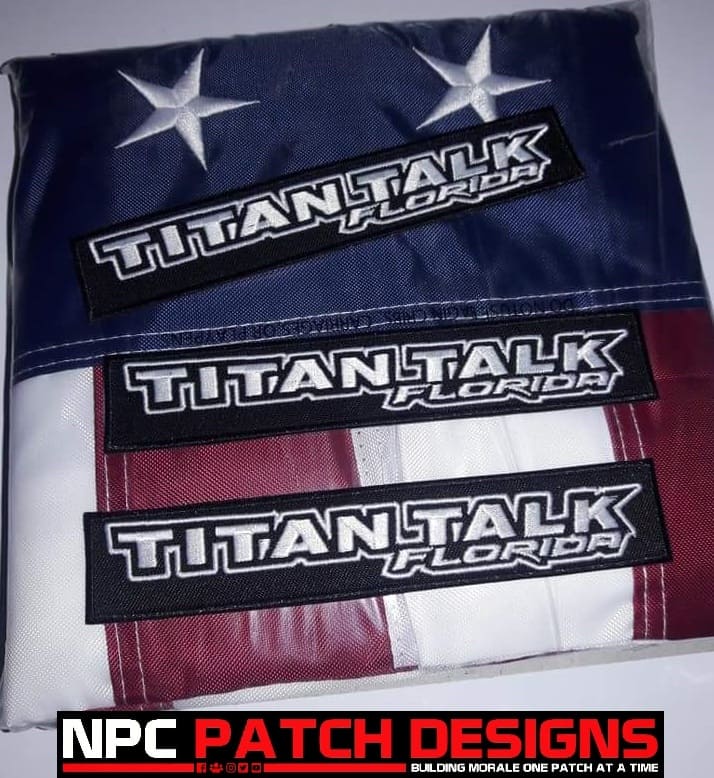 TitanTalk Florida Embroidered Patch