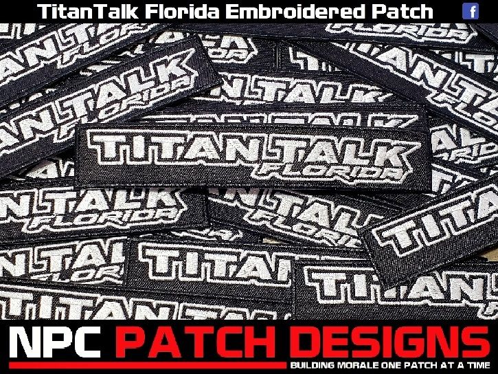 TitanTalk Florida Embroidered Patch